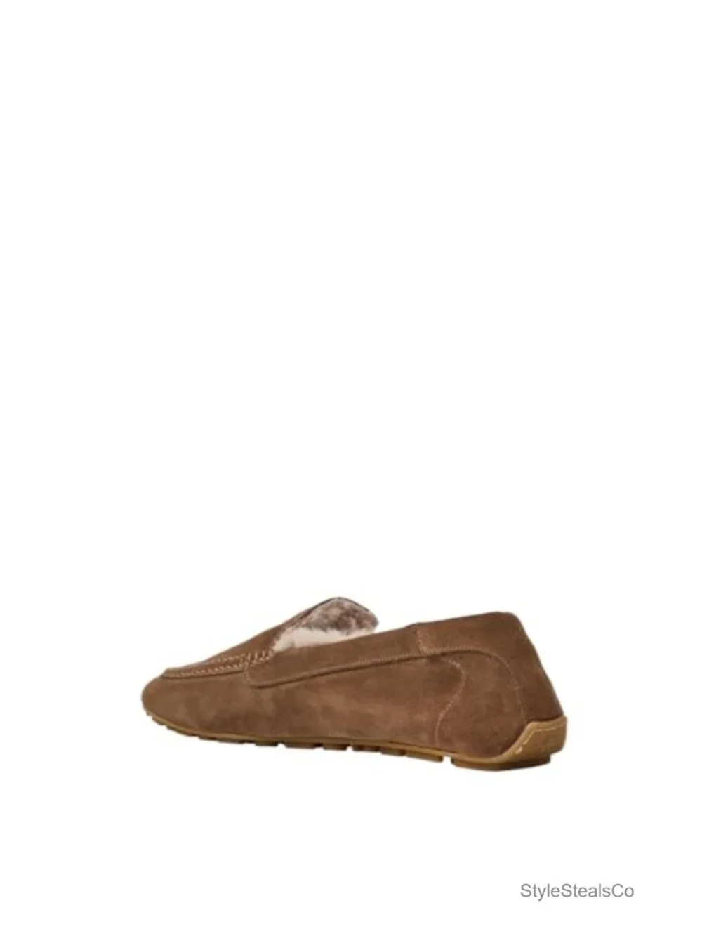Indoor/Outdoor Driving Moc Loafer Sherling Lined Suede